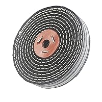 Vista 5 de Luo ke Rueda de pulido Dinem de 6 x 1 pulgada, rueda de pulido de mezclilla abrasiva de 1/2 pulgadas, ruedas de pulido de tela de mezclilla