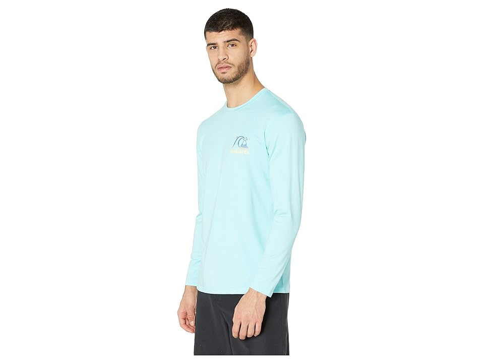 

Quiksilver Heritage Surf Long Sleeve Tee (Aqua Splash Heather) Men's Long Sleeve Pullover, Blue