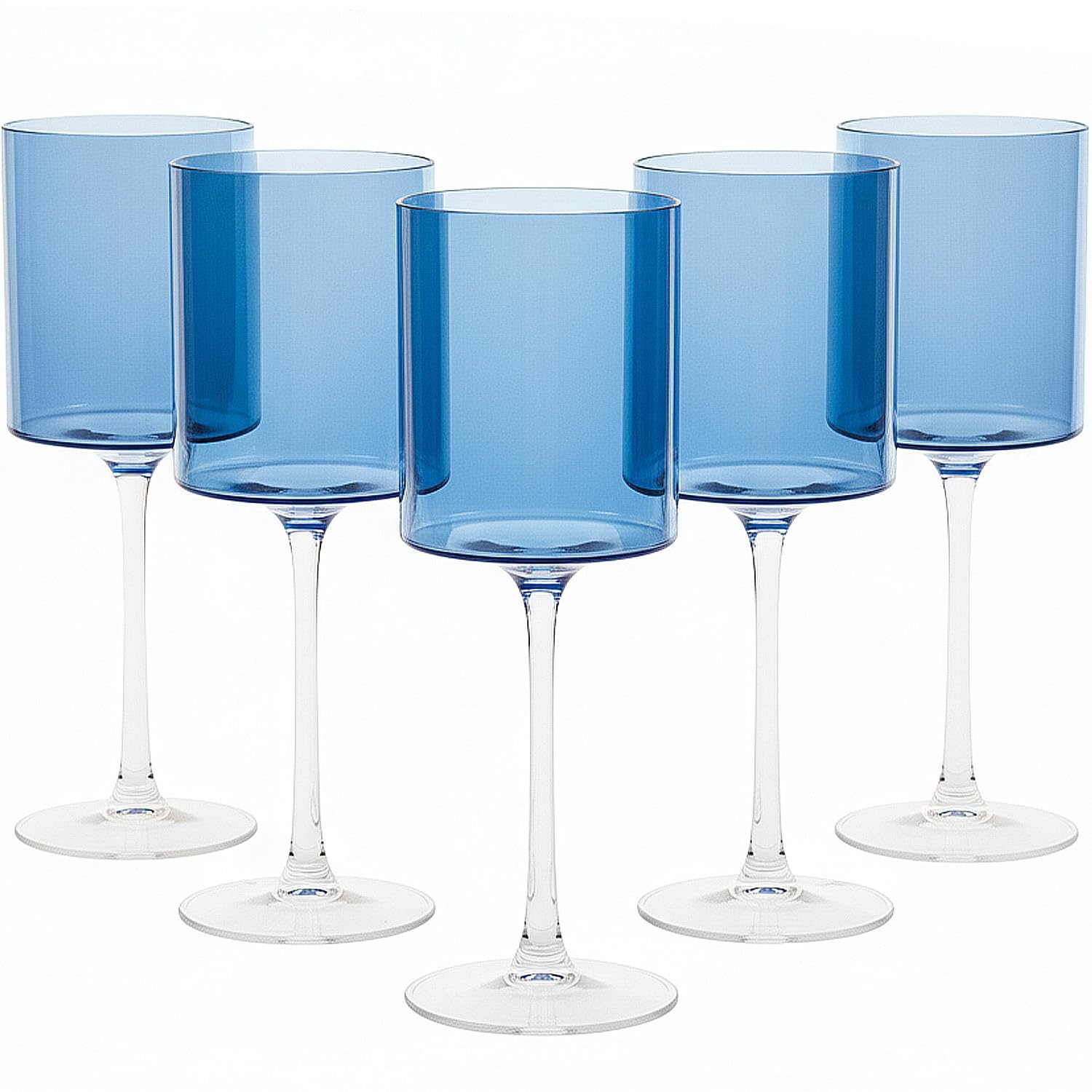 Verres à vin bleus BLUESKY pour des moments inoubliables en famille