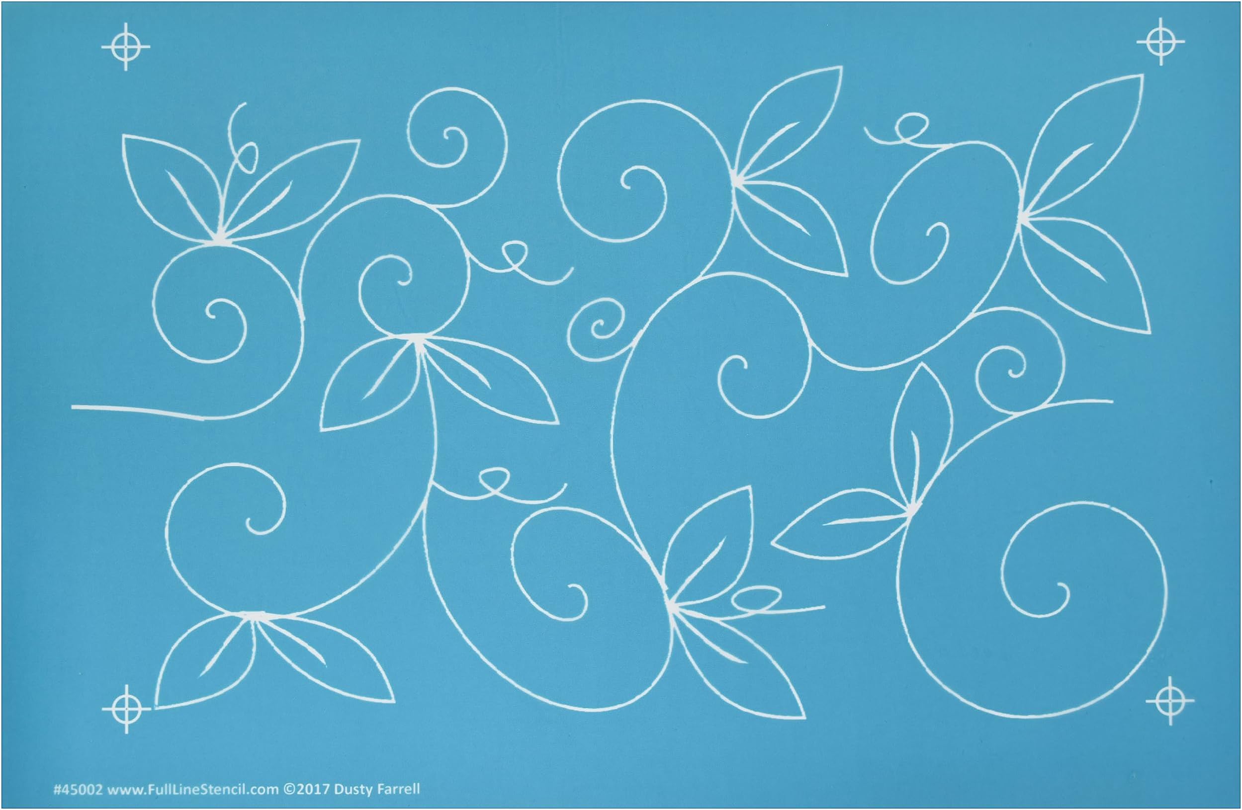 Full Line Stencil - Big Stipple Meander - Edge To Edge - View #3