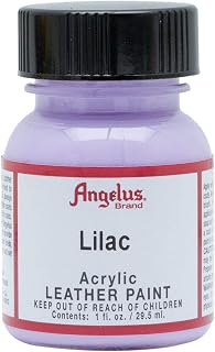 Angelus Brand Acrylic Leather Paint Water Resistant 1 oz - Select Your Color (#175 Lilac)