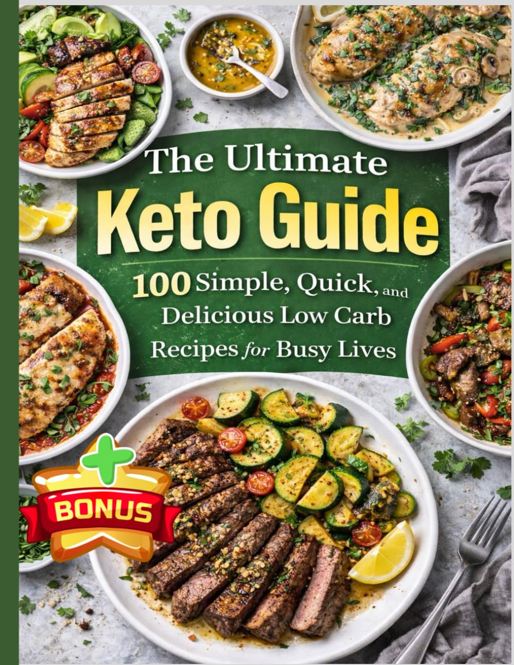 The Ultimate Keto Guide, 100 Simple, Quick and Delicious Low Carb Recipes for Busy Lives: Healthy Dinner Ideas That are Balanced, Flavorful, and Easy ... (santé générale et prévention des cancers)