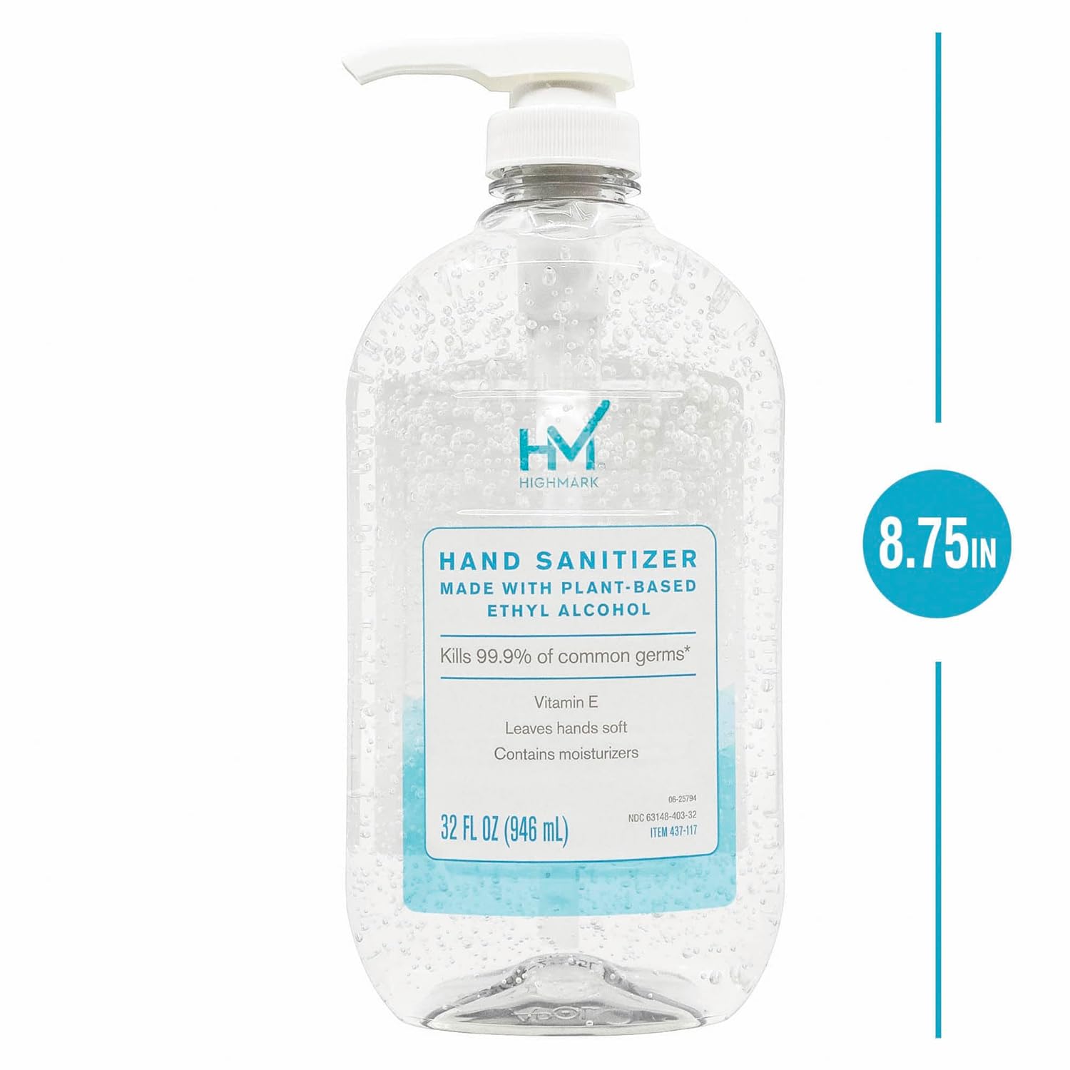 Highmark® Original Hand Sanitizer, Fresh Scent, 32 Oz, Clear, Case Of 6 Bottles