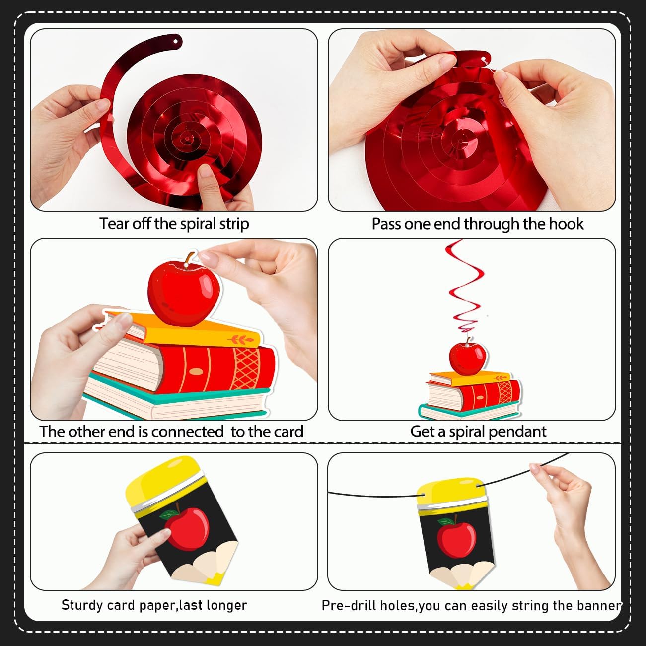 Back to School Decorations Pencil Banner for Classroom image 4