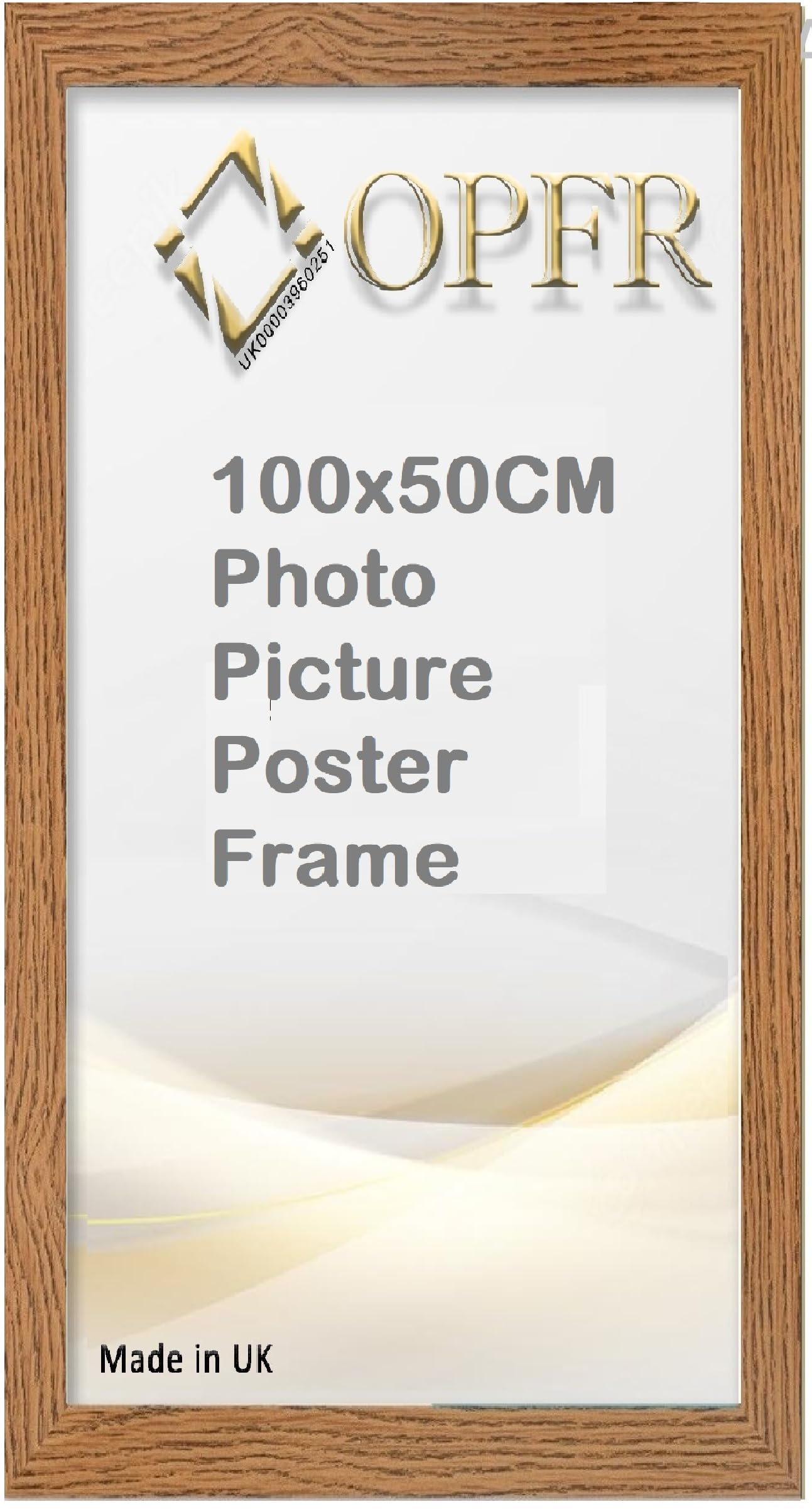 Photo Poster frame 100x50cm Black, White, Oak, Silver, Dark Oak, Walnut (Dark Oak, 100x50cm)