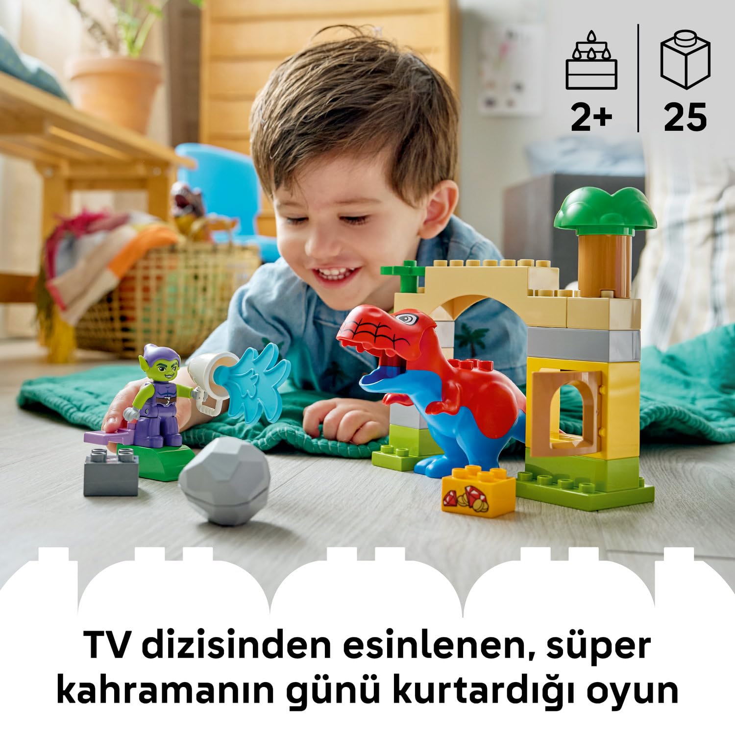 LEGO DUPLO Marvel Dinozor Spidey-Rex, Yeşil Goblin’e Karşı 10463