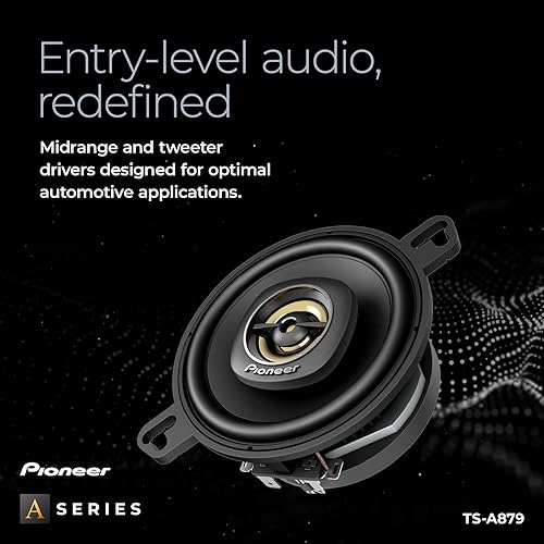 Miniatura 3 de Pioneer A-Series Plus TS-A879 - Altavoces de 2 vías de 3.5 pulgadas (par) - 100 W máximo, sonido equilibrado + agudos suaves, gran reemplazo de