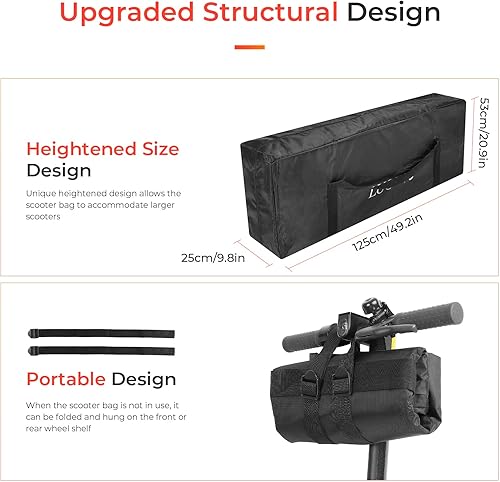 Miniatura 3 de Bolsa de scooter eléctrico de transporte elevado, bolsa de almacenamiento ligera plegable Accesorios para Segway Ninebot G30 MAX Series Xiaomi M365