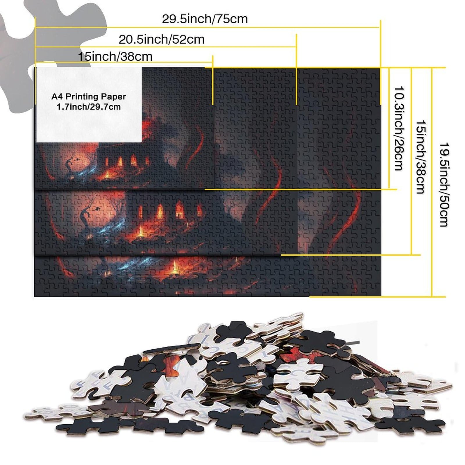 Puzzle 1000 pezzi Castello, Puzzle 1000 pezzi Adulti, Gioco