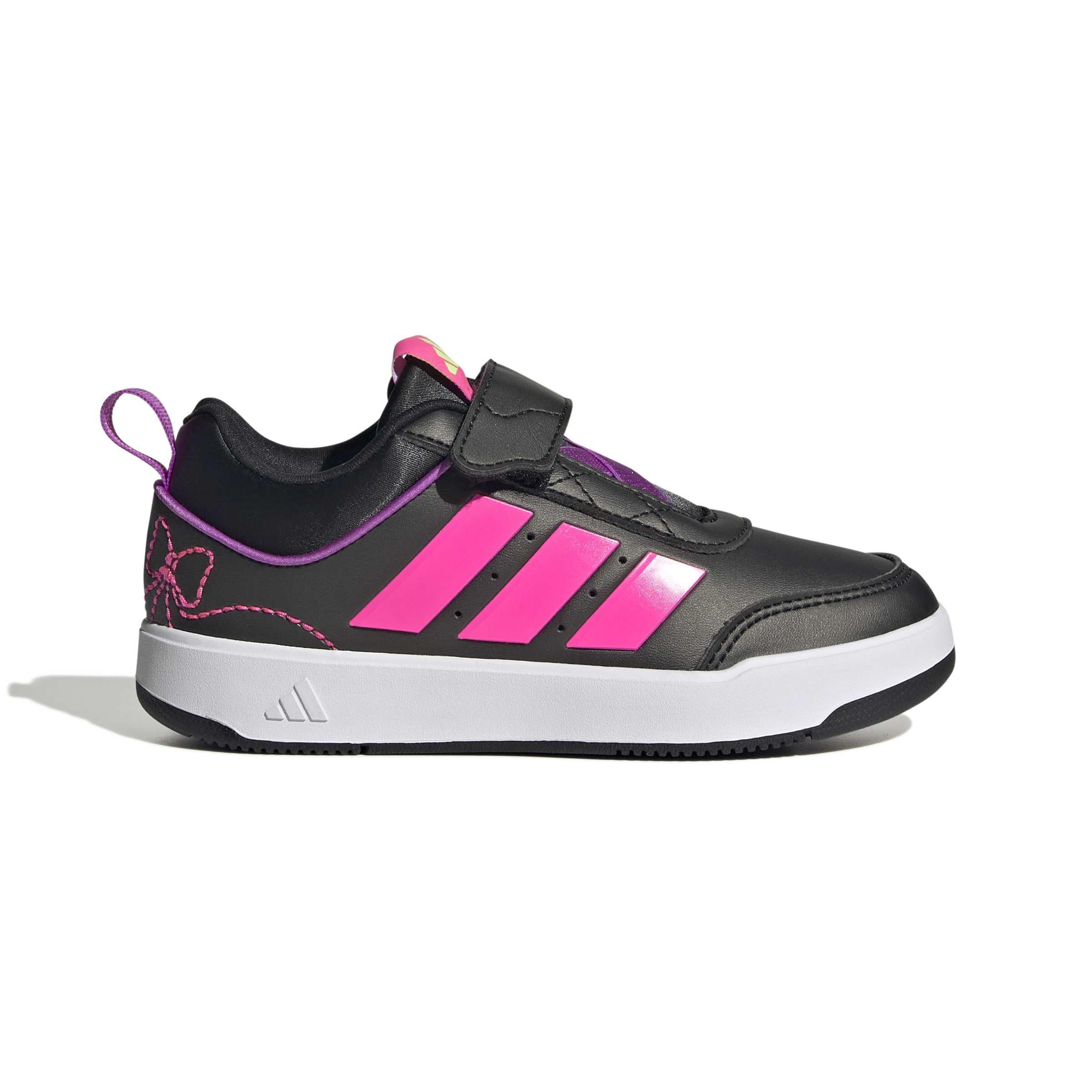 adidas Uniseks - dzieci Tensaur Sport 3.0 Girls Kids Shoes, core black/lucid pink/purple burst, 30 EU