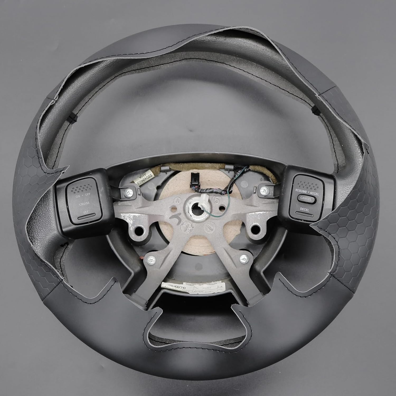 MEWANT Steering Wheel Cover for Dodge Ram 3500 for Dodge Ram 1500 2500 3500 2004-2008 Hand-Stitched Steering Wheel Wrap