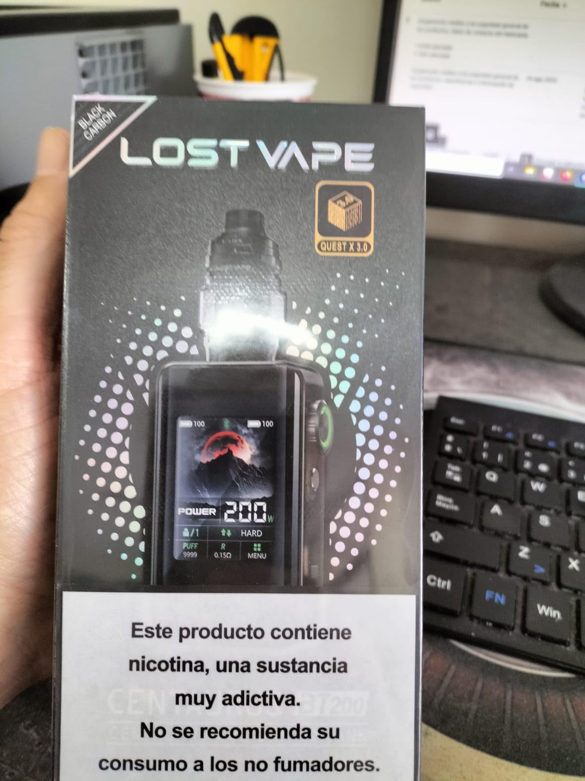 Lost Vape Centaurus BT200 Kit E-Zigarette | 200W Box Mod mit UB Max  Verdampfer | Sub Ohm Vape Set mit 2ml Tank, OLED Display & USB-C
