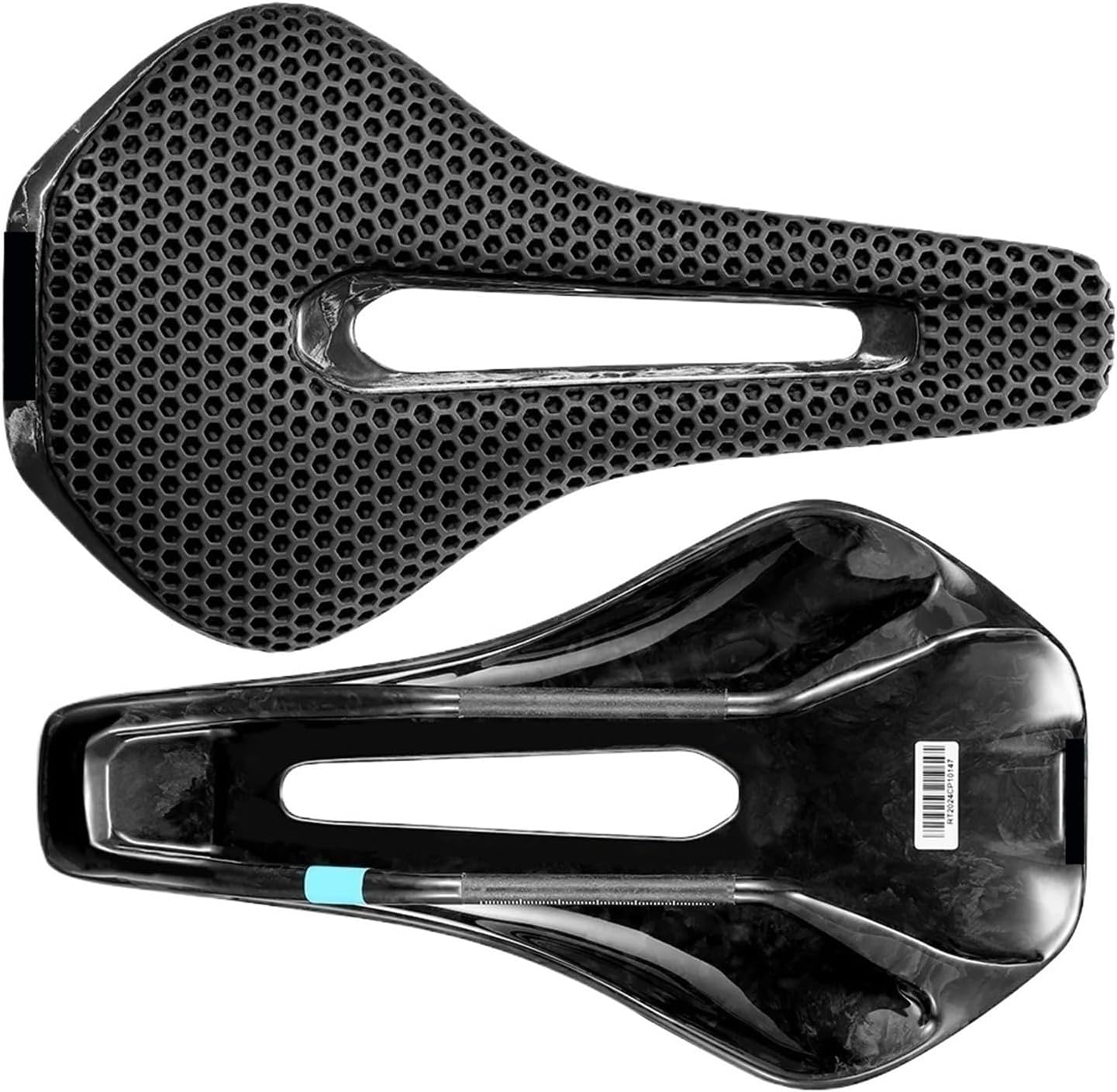 3D Printed Full Carbon Bicycle Saddle 245mm*135/145/155mm MTB Gravel Road Bike Seat Parts