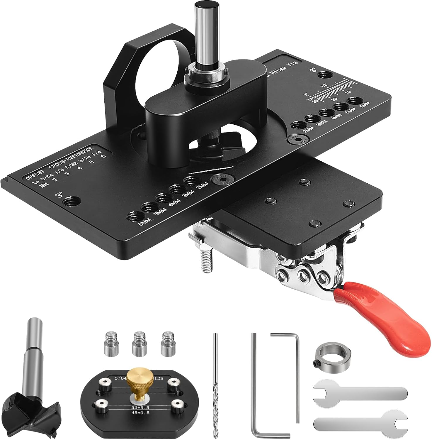 35mm cabinet hinge jig,Concealed Hinge Jig,Cabinet Hinges Mounting Tool,door hinge jig, Hole Drilling Hardware Jigs for Accurate Hinge Installation on Doors & Cabinets（Multiple accessories）