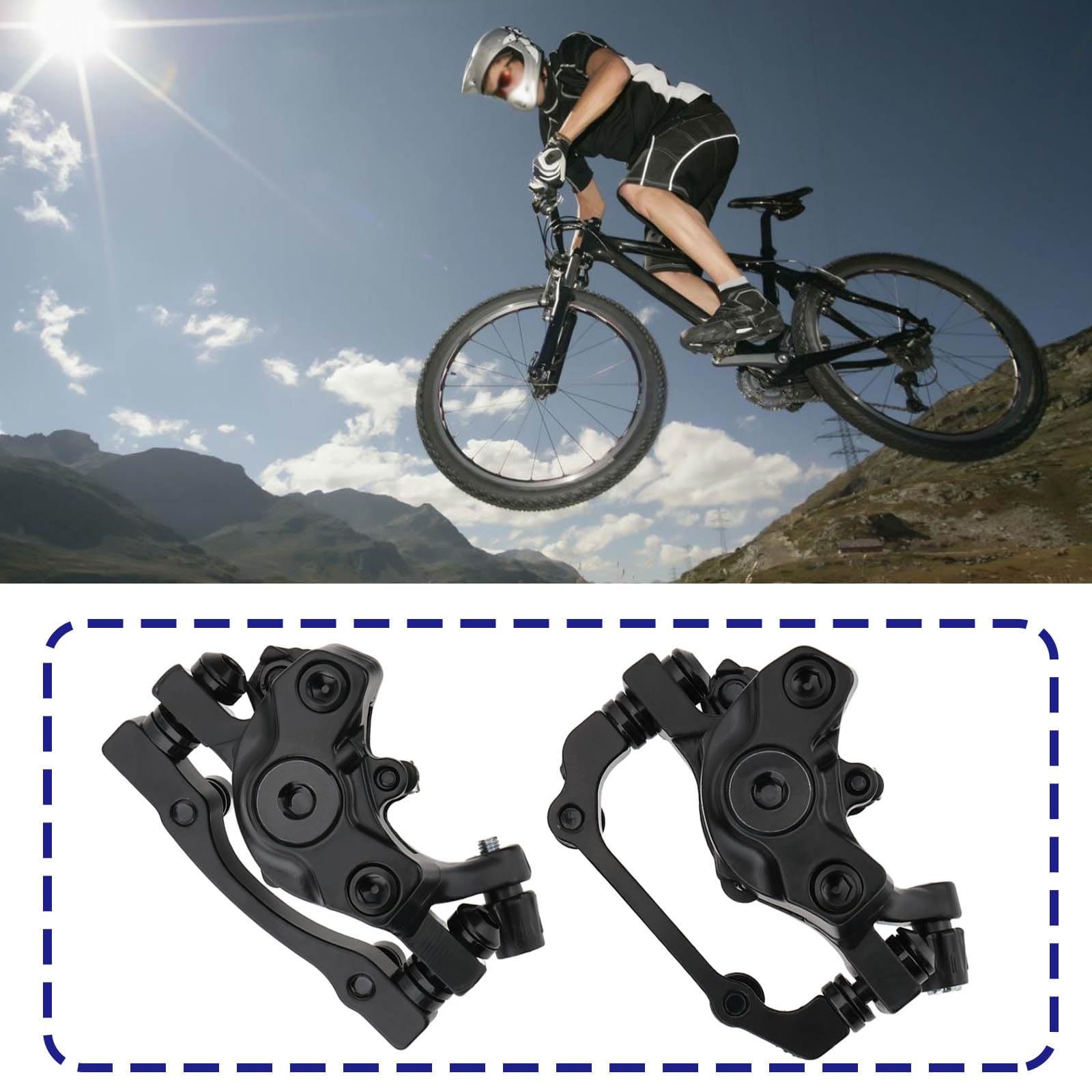 OTOTEC 1 paio di freni a disco per bicicletta freno a disco meccanico F160/R140 pinza anteriore F180/R160 pinze posteriori per mountain bike, bici da strada e fuoristrada