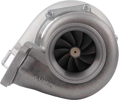 Miniatura 6 de PTE 6466 GEN2 Doble rodamiento de bolitas Billet Compresor Rueda T3 Entrada abierta, salida Vband 0.82A/R Turbo UP a 900HP