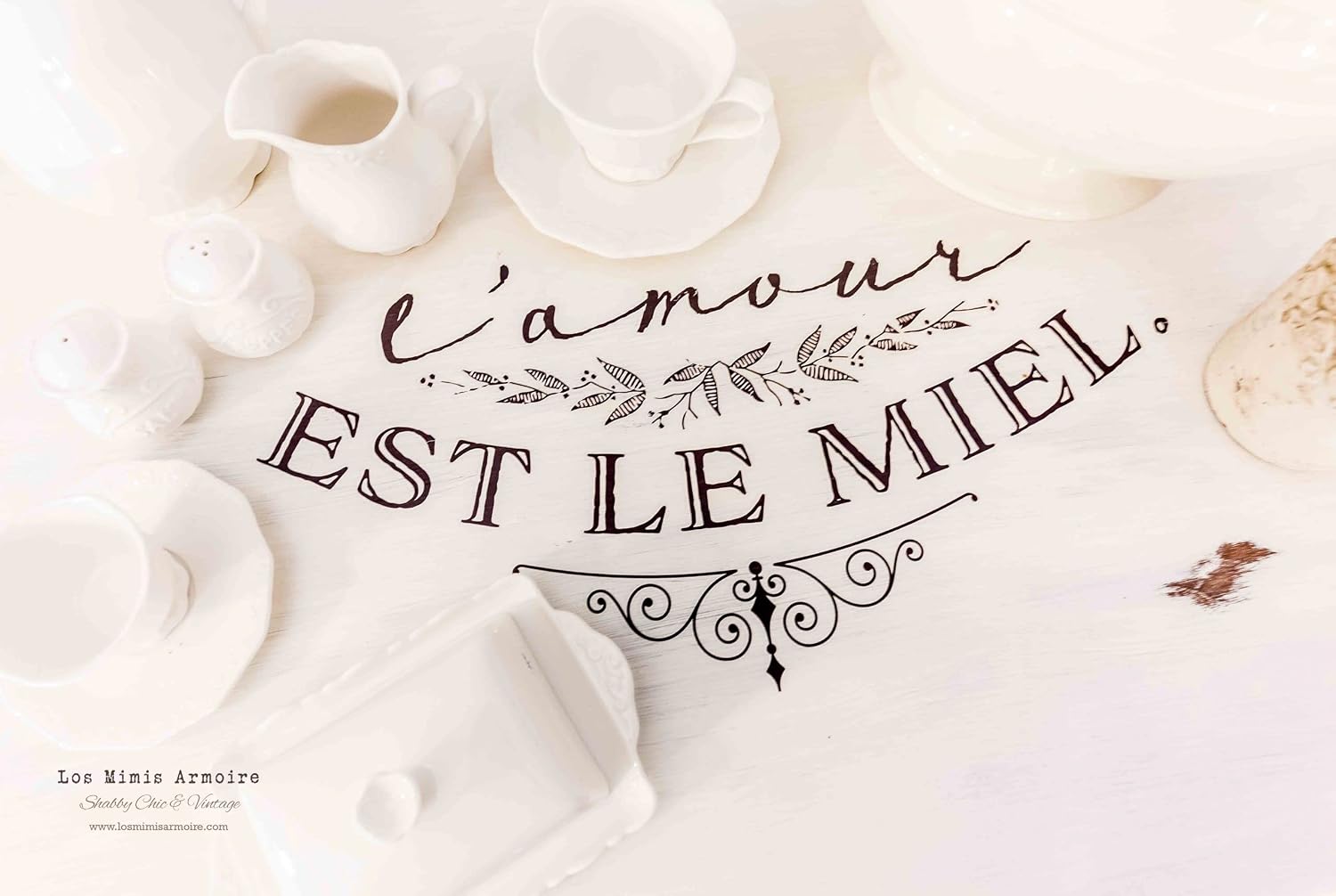 Prima Marketing L'Amour Est Le Miel Redesign Transfer Home Décor, Multi color