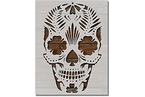 Dia De Los Muertos Sugar Skull Stencil Template