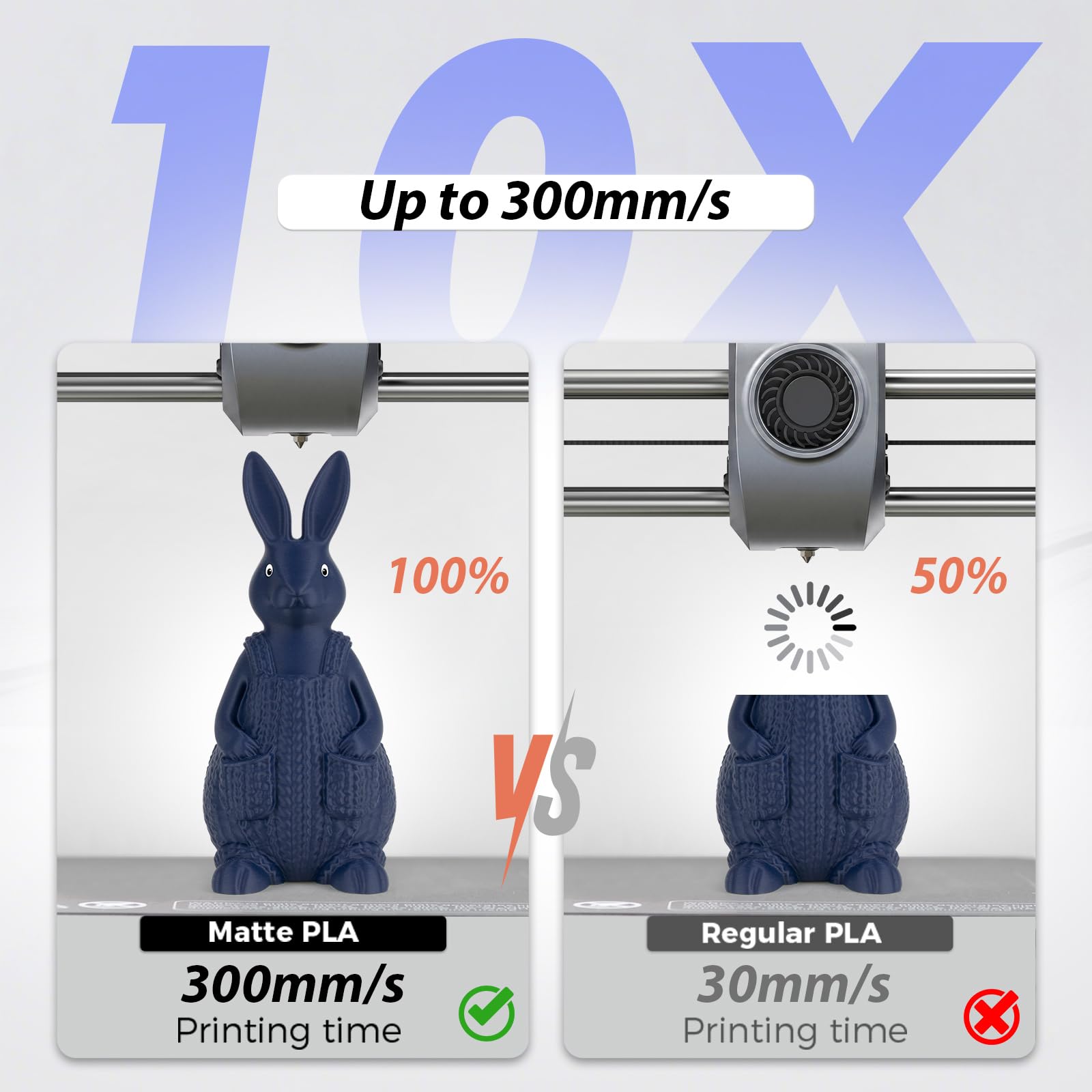 iSANMATE Filamento PLA mate de 16 kg, 1,75 mm, filamento PLA mate de alta velocidad, 1 kg x 16 bobinas para impresora 3D Bambu Lab, AMS, AMS Lite, precisión dimensional +/- 0,02 mm, 30-300 mm/s