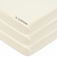 Vista 10 de Sábanas para porta-cunas de American Baby Company, 100% algodón, punto jersey