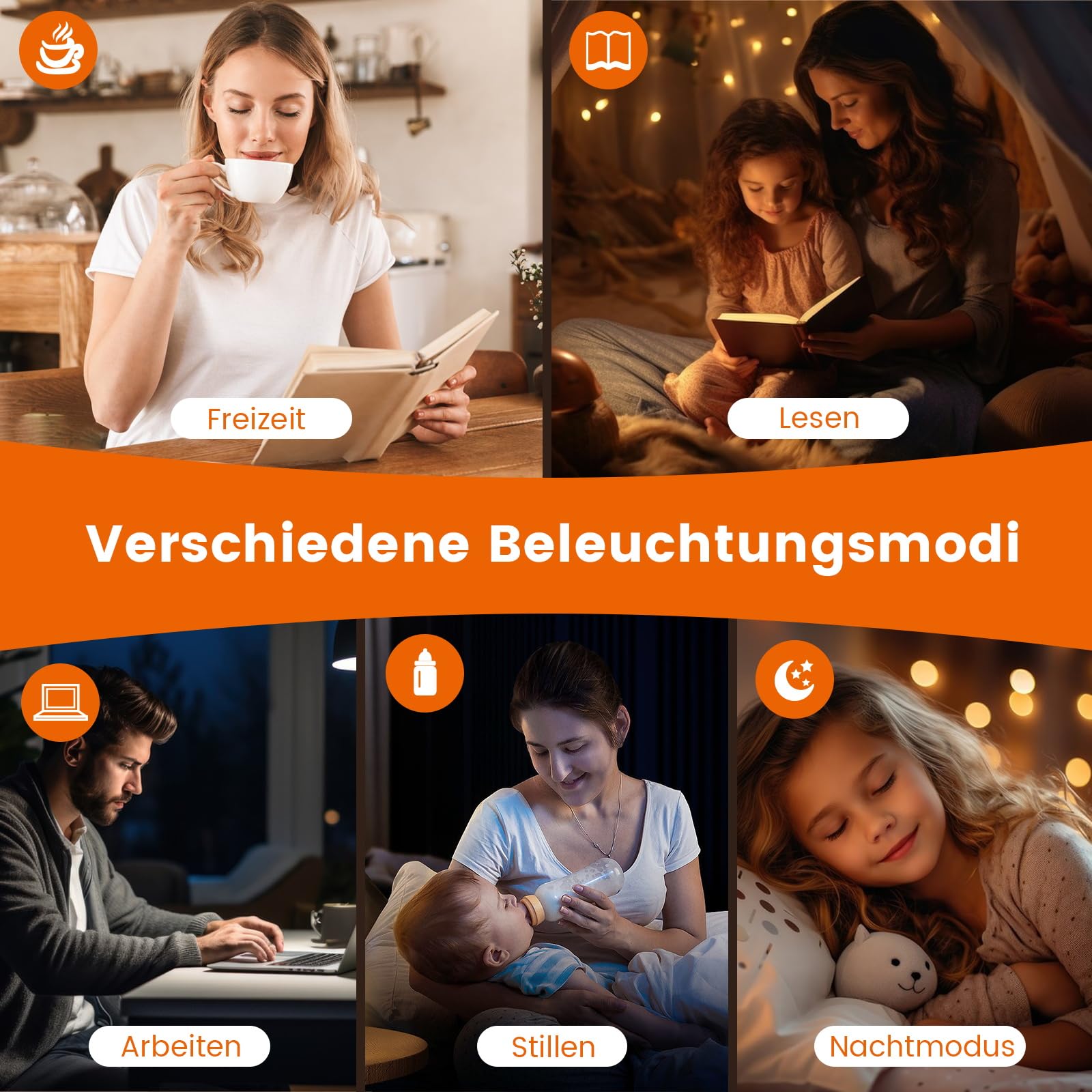 Uplighter LED Stehleuchten für Wohnzimmer, 36W superhelle Torchiere Standleuchte mit Fernbedienung, Touch-Control, 175 cm dimmbare moderne hohe Leuchte mit Timer für Schlafzimmer, Büro, Ecke, Schwarz