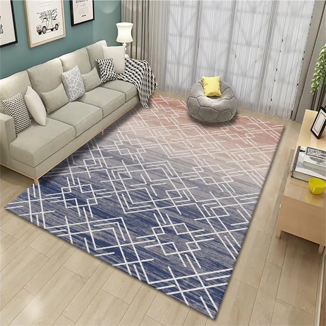 Tapis géométrique anti-froid 70X140CM pour un sol de bureau confortable