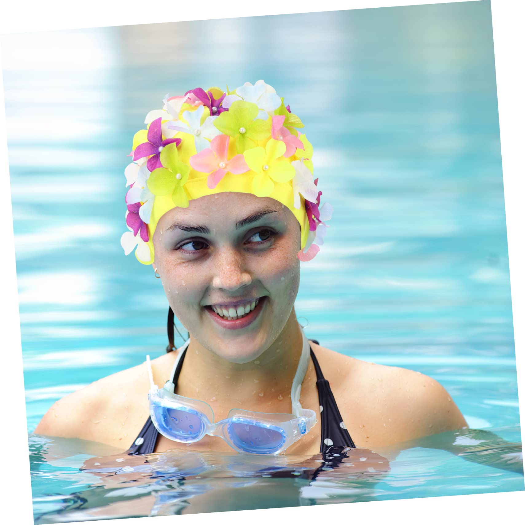 8 Pcs Fleur Bonnet De Bain Extensible Bonnets De Bain Bonnets De Bain pour La Natation Femmes Bonnet De Bain Bonnet De Bain Femmes Bonnet De Bain Bonnets De Bain pour Les