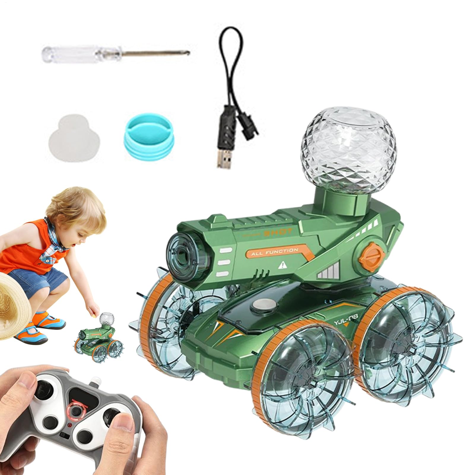 Camión RC Velocidad Ajustable Rociador de Agua de Largo Alcance Multiuso