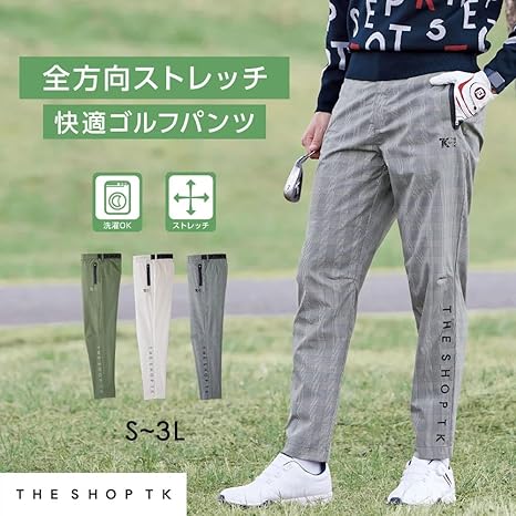 Amazon | [BELLUNA MEN'S STYLE] メンズ ゴルフ パンツ ストレッチ