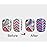Vivace 5PACK 120tips Artificial Preglued Junior Sticker Nails For Kids (Color Changing)