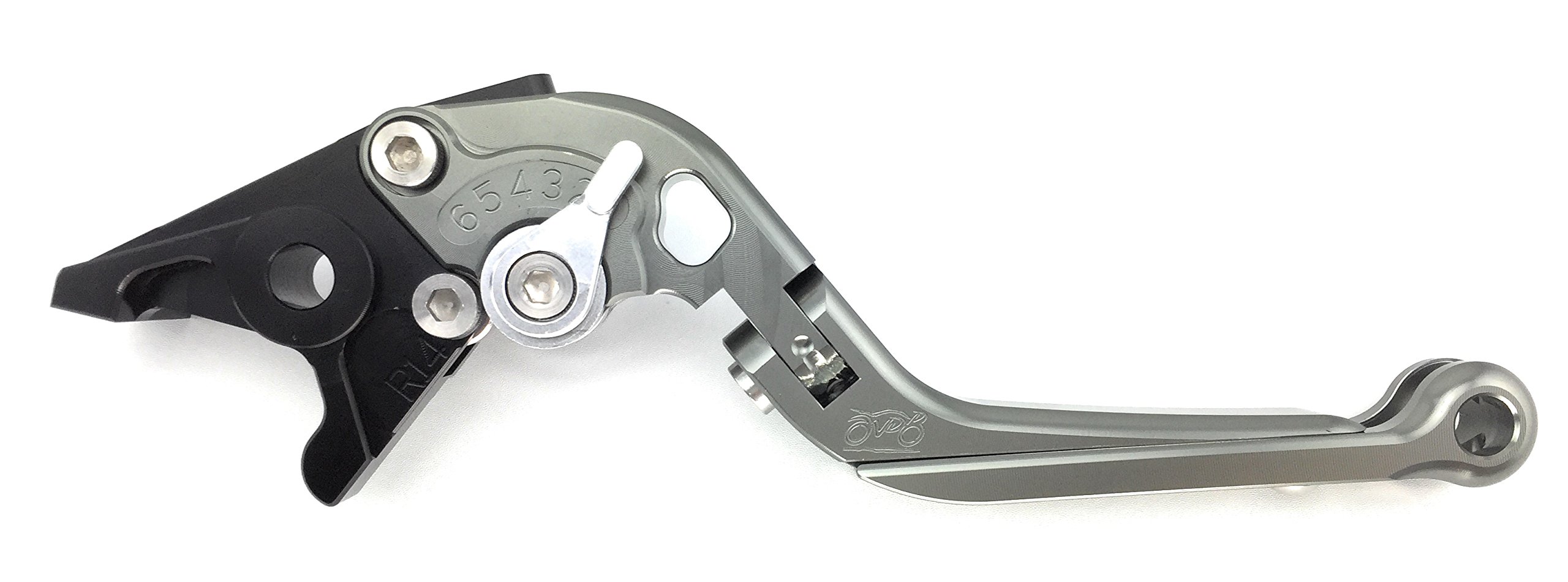 avdb-moto Coppia di leve regolabili e pieghevoli CNC Compatibile con Kawasaki Ninja 400R 400, er4 N, er4 F 2011 12 13 2014