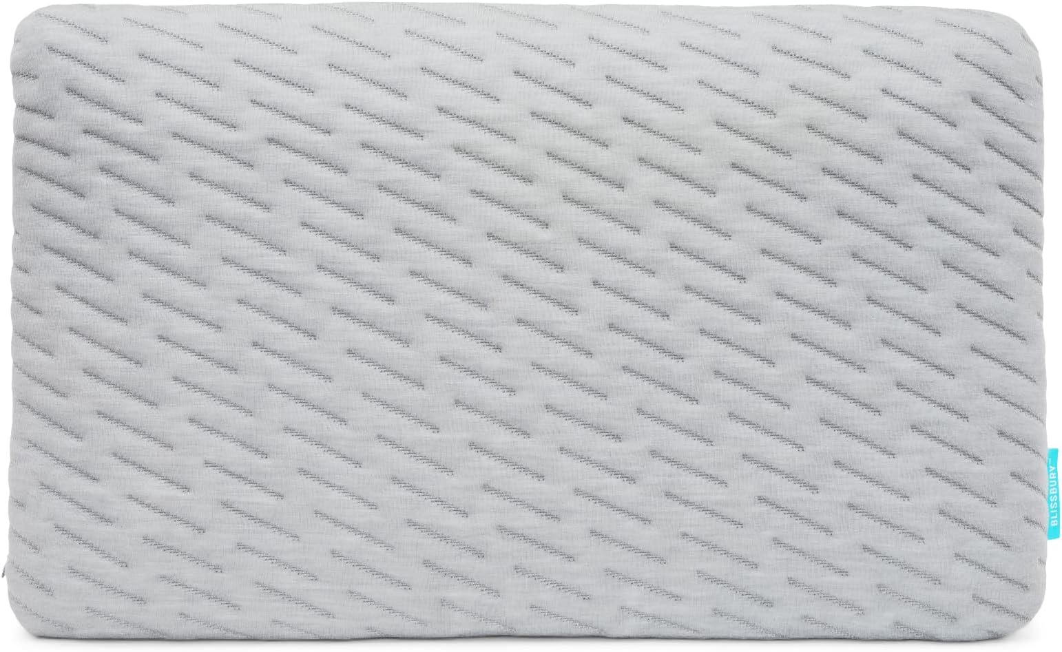 BLISSBURYStomach Pillow CASE (Case Only) 3.3"" H (Standard, Gray), BLISS-SSPC-83-G