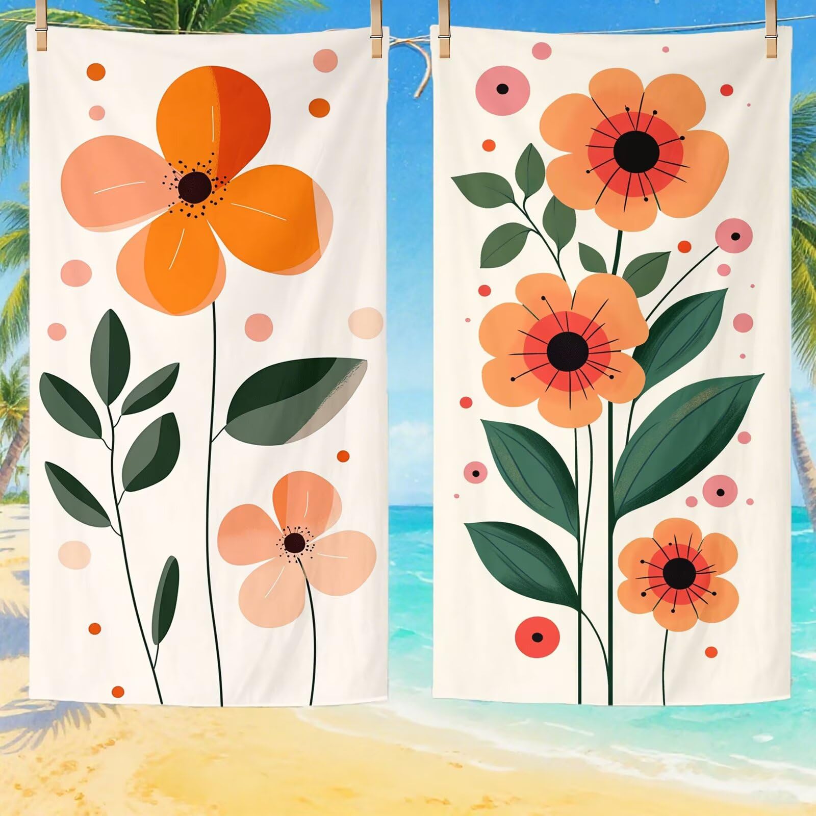 Toallas de Playa Microfibra Flor Toalla Playa Grande 180x90 cm Mujer Hombre Secado Rápido Absorbente Toallas Gimnasio Suave Sin Arena Ligera Toalla Microfibra para Playas Piscina Viajes Camping Q-207