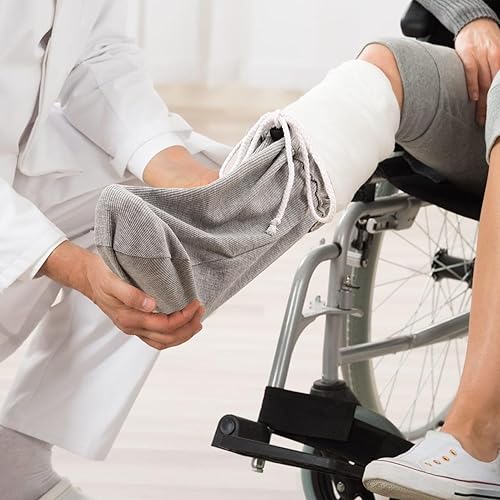 Miniatura 7 de 2 fundas para calcetines fundidos para pies, funda de pierna fundida debajo de la rodilla, funda de calcetín fundida, calcetines con cordón