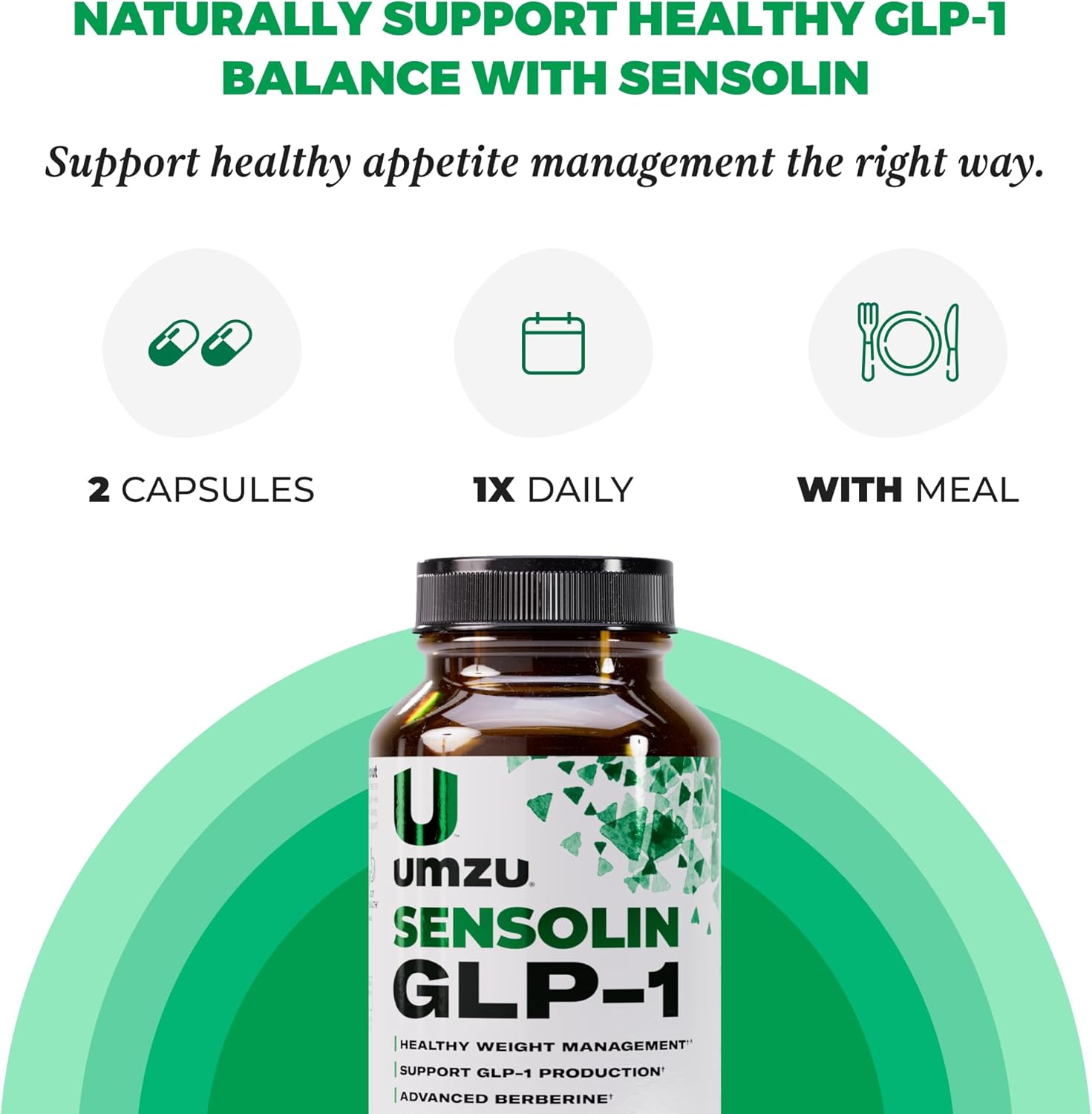 UMZU Sensolin GLP-1 Support Supplement – 30 Day Supply – with Dihydroberberine, Ceylon Cinnamon, Chromium & Biotin – Supports Metabolic Function, Focus & Energy Balance - Image 6