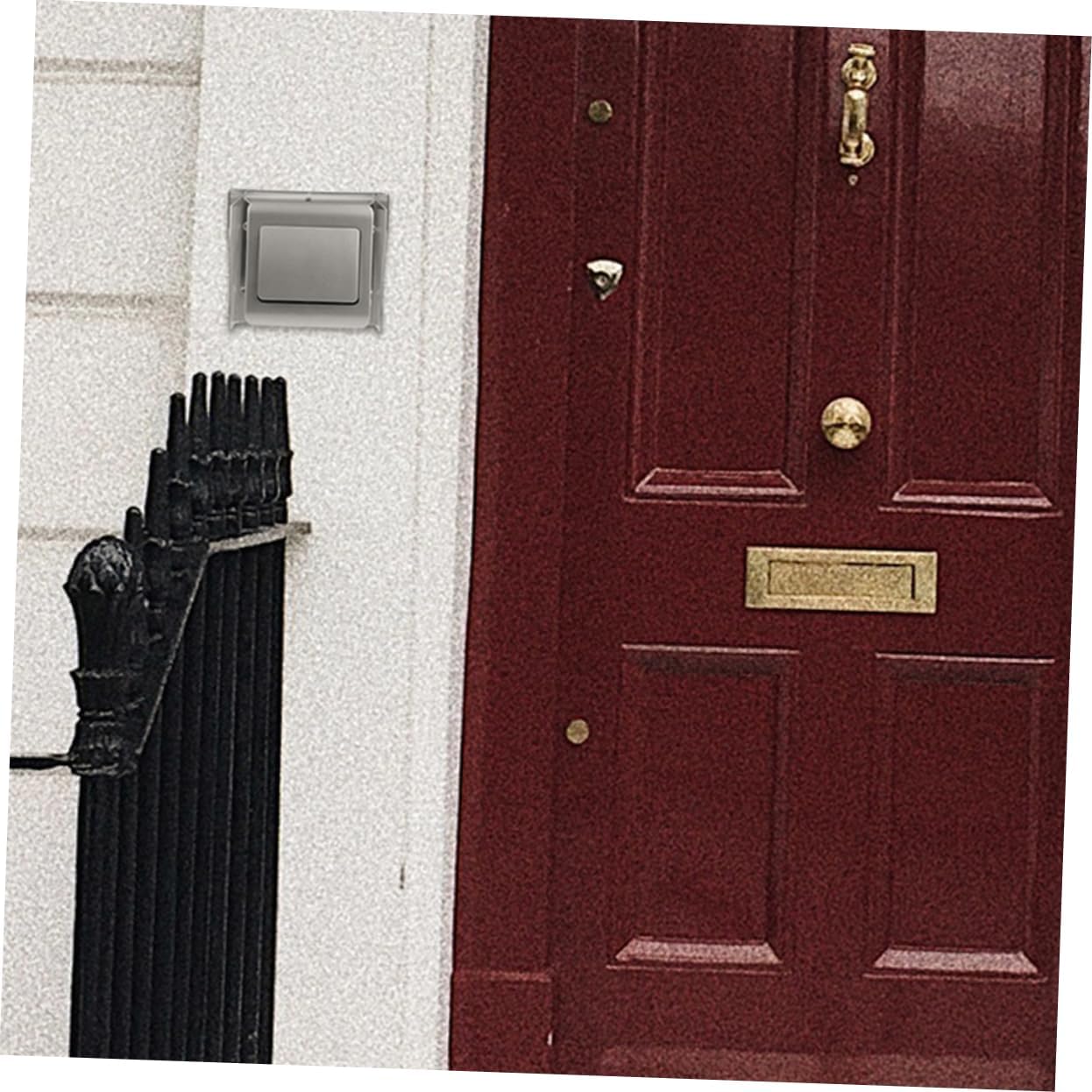 Splash Box Rainproof Doorbell Covers Doorbell Protector Keypad Cover Outdoor Door Lock Ring Weather Stainless Steel Silver