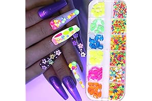 800PCS Neon Fluorescent Crystals Rhinestones for Nails