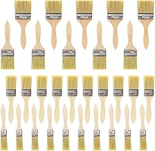30 Pieces Paint Brushes 23/35/45/60 mm Paint Brush Wall Paint Brush Wide Spalter Flat Brushes for Furniture Varnish Oil Wall Paints