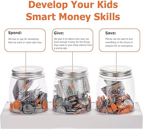 Miniatura 9 de Hucha para niños, hucha de ahorro de dinero para niños, caja de ahorro de dinero para niños, caja de ahorro de dinero segura para niños, enseña a