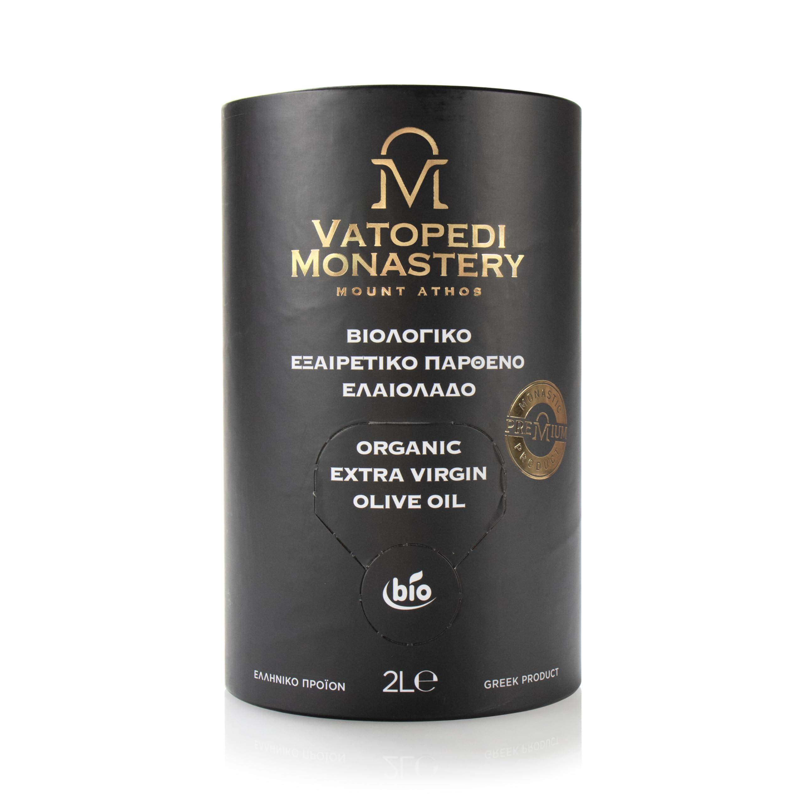 Aceite de Oliva Virgen Extra Orgánico Premium del Monasterio de Vatopedi, Monte Athos - 2L