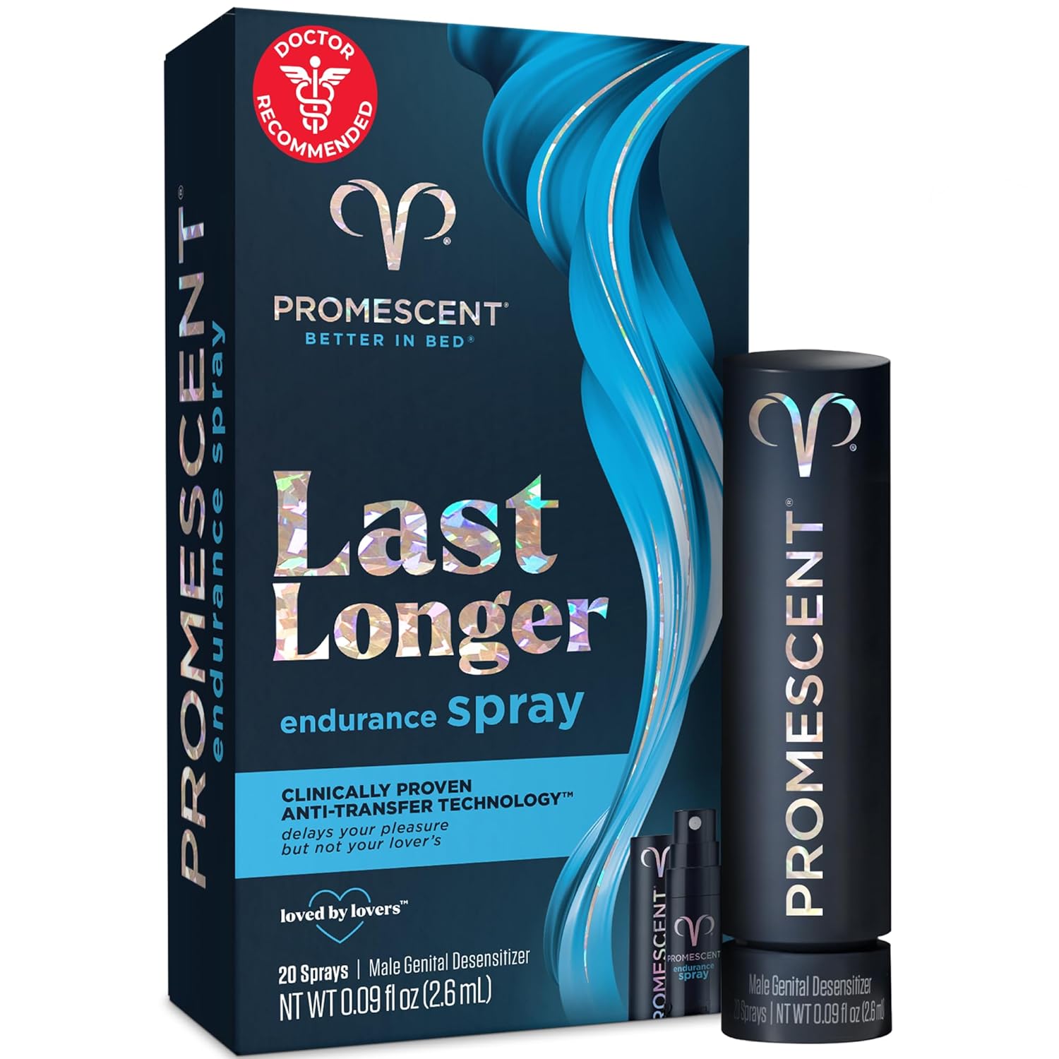 Promescent Desensitizing Delay Spray for Men Clinically Proven to Help You Last Longer in Bed - Better Maximized