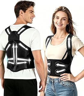 Posture Corrector for Women & Men, Upgraded Dynamic Traction Correction System – Helps Reduce Upper & Lower Back Pain, Suitable for Scoliosis, Hunchback & Thoracic Spine Issues, Relieves Muscle Tension & Fatigue Caused by Poor Posture, Keeping You More Active & Confident in Daily Life (Large)