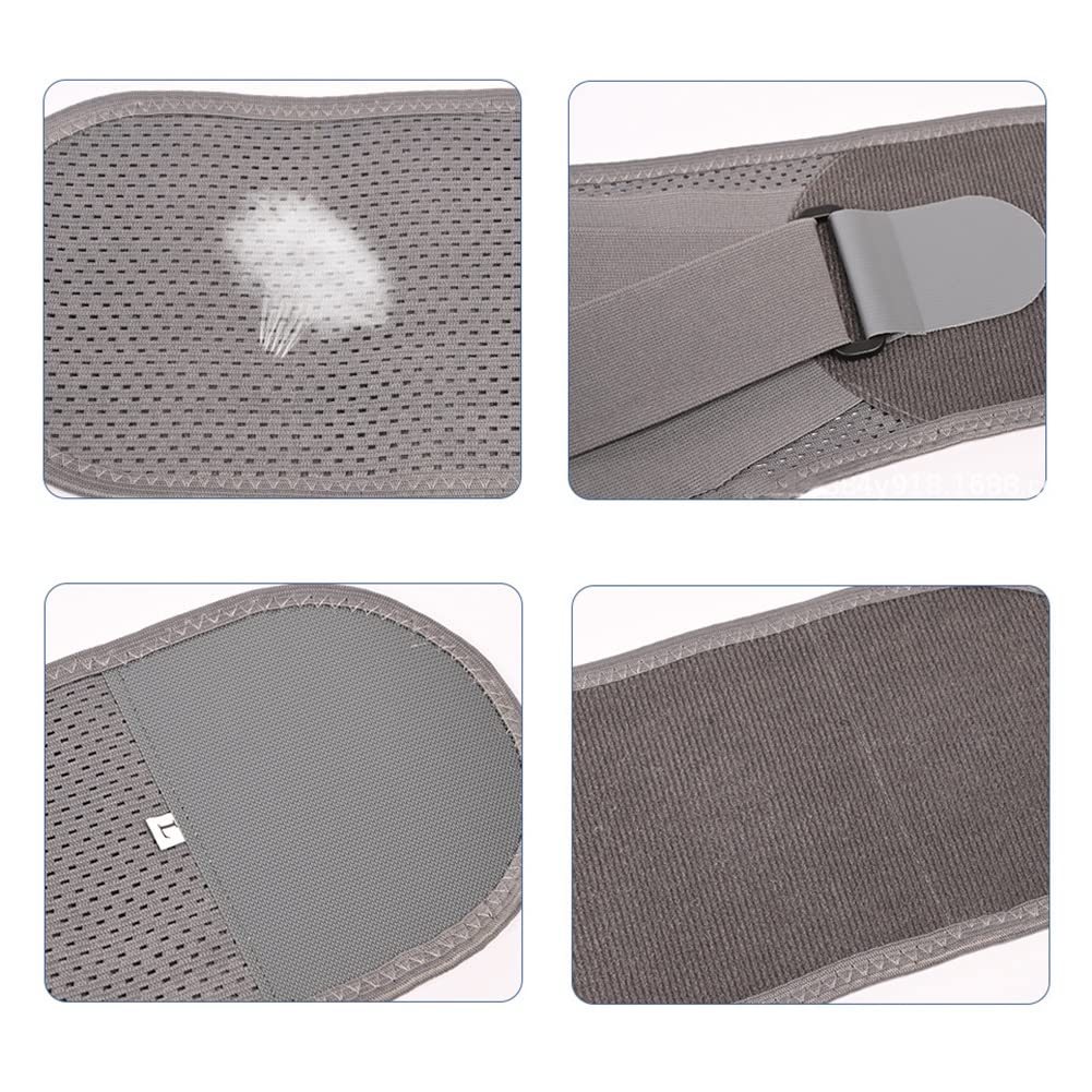 Cintura, con Piastre di Supporto Supporto Lombare Regolabile for Schiena for Uomo Donna(L/Large)