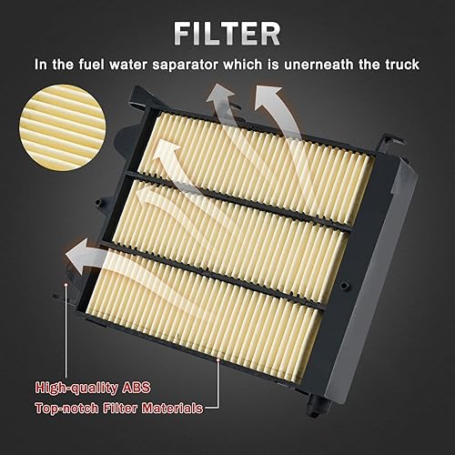 Miniatura 3 de Filtro de combustible diésel 6.7L Powerstroke compatible con Ford F-250 F-350 F-450 F-550 Super Duty V8 repuesto de motor # FD4624 FD4625