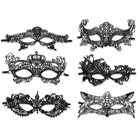 Masque Mascarade ABOOFAN Avec Voile Dentelle - Doré - Style Rétro - Adjustable - Pour Halloween, Carnaval, Théâtre