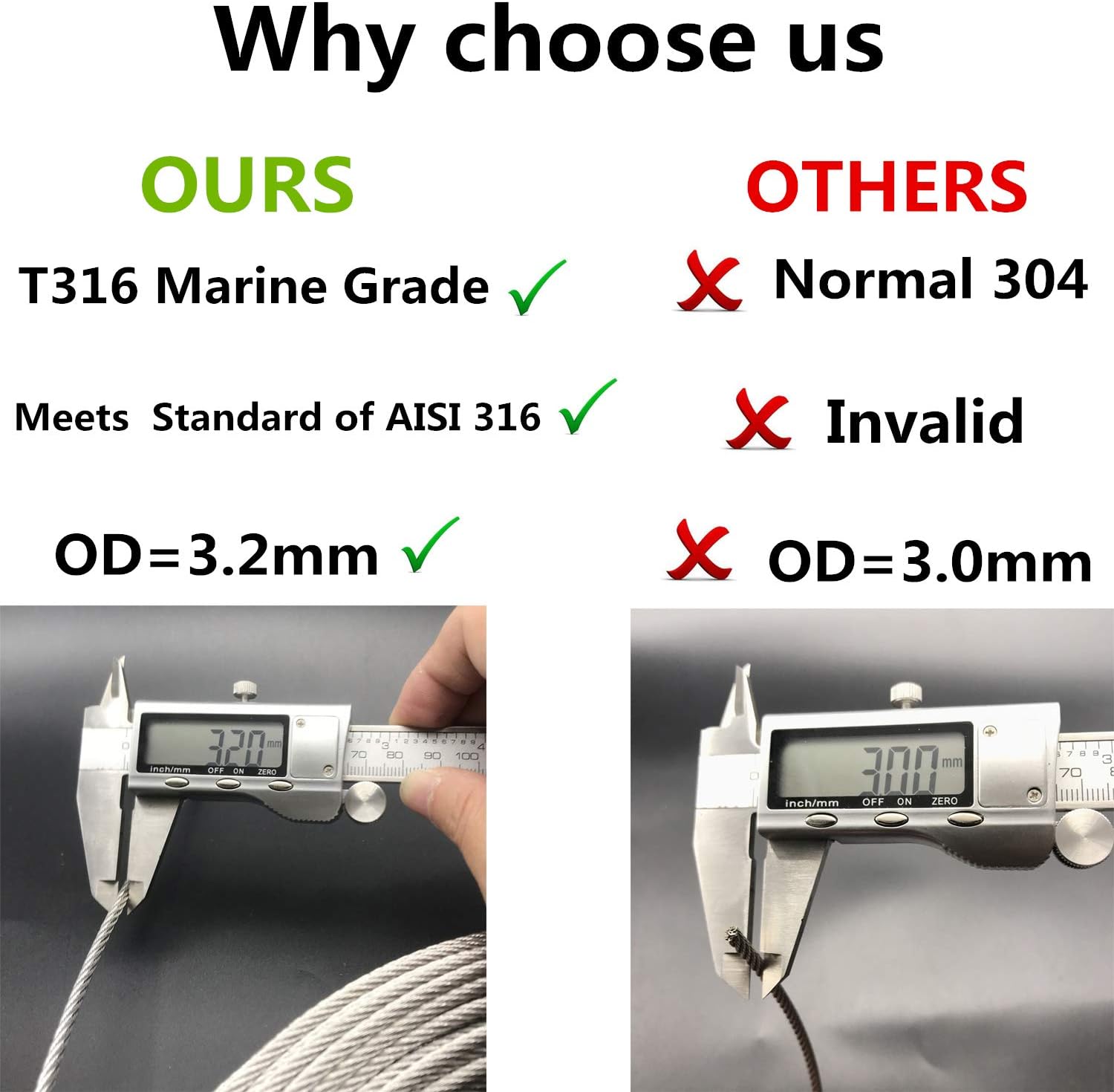 🔥 Flаѕh Sаlе Senmit 1/8 Stainless Steel Aircraft Wire Rope for Deck Cable Railing, 7 x 7 400 Feet T 316 Marine Grade