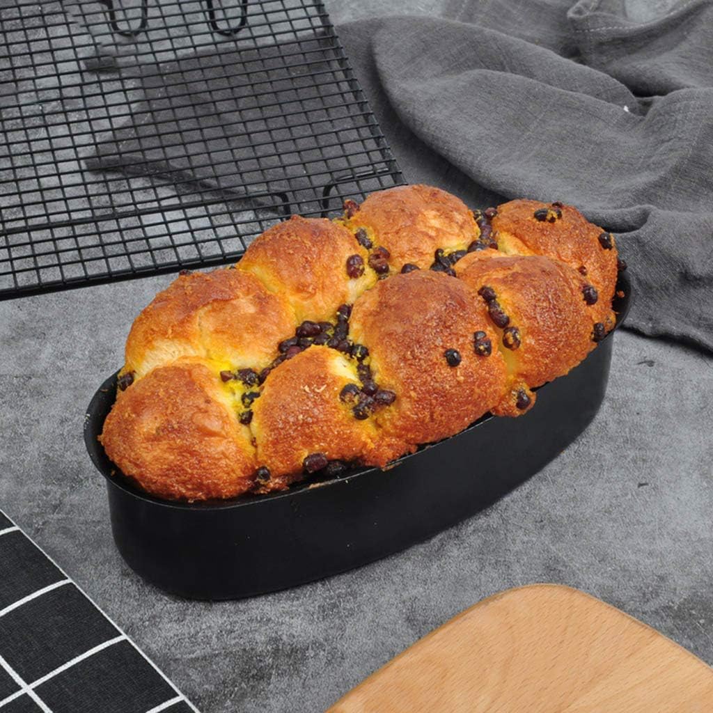 Antss Molde Ovalado para Pan Y Tarta De Queso, Bandeja para Hornear, Utensilios De Cocina para Horno DIY, Moldes para Pan Antiadherentes para Hornear Pan De 9 Pulgadas