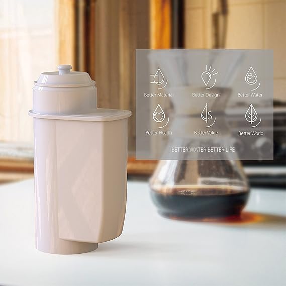 EcoAqua 5 x Water Filter for Bosch VeroBar Siemens EQ3 EQ5 EQ6 EQ8 +9 Compatible with Brita Intenza