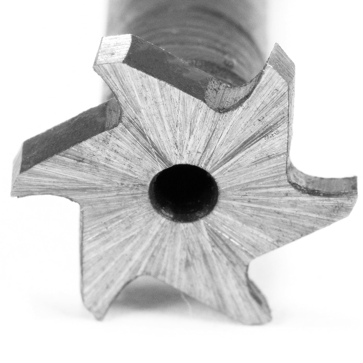 HSS T Slot Milling Cutter 1.5mm Blade Height 10mm Cutting Diameter 6 Flute Tip Tipped Head 6mm Shank, for Moulding Steel Carbon Iron Alloy, End Mill Router Drill Bit Metalwork Tool