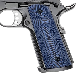 Guuun G10 Grips for Full Size 1911 Magwell Grip Ambi Safety Cut Sunburst texture - Guuun
